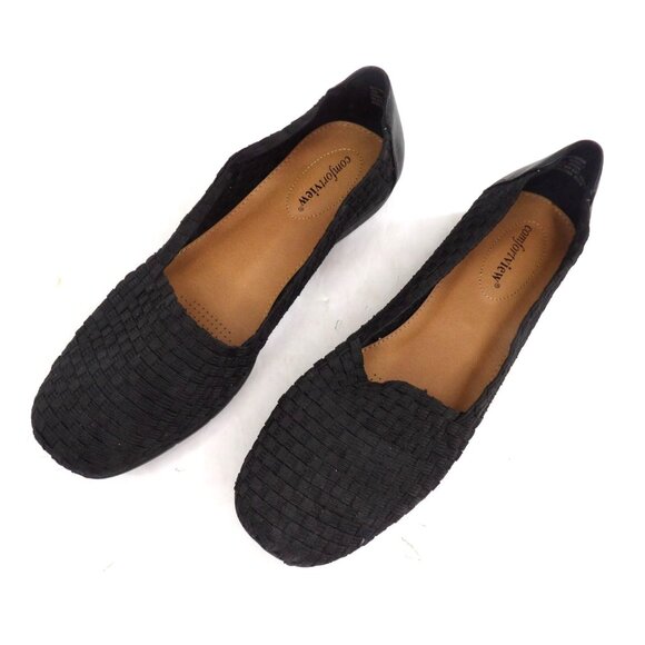 comfortview Shoes - Comfortview Women's Bethany Slip On Flats 10W in Black NEW